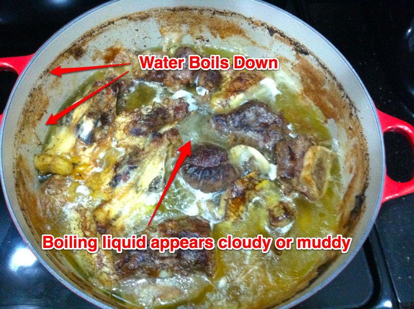Broth boiled down